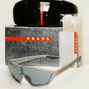 Versace Grey Visor Shield Sunglasses 50mm Box